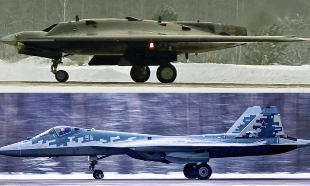 Okhotnik: Αυτό είναι το drone «συνοδός» του stealth μαχητικού αεροσκάφους Su-57 οπλισμένο με πυρηνικές βόμβες